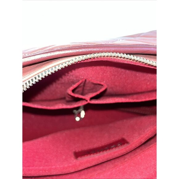 CHANEL Gabrielle Small Hobo Crossbody Bag Red Aged Calfskin Quilted Leather - Picture 16 of 16